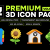 Premium 3D Icon Pack Vol. 1