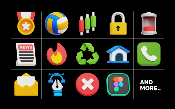 Premium 3D Icon Pack Vol. 1