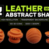 Leather Abstract Shape 3D Icon Pack Leather Abstract Shape 3D Icon Pack