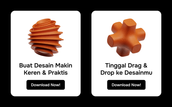 18 Leather Abstract Shape 3D Icon Pack