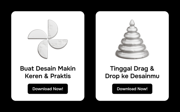 Metal Abstract Shape 3D Icon Pack