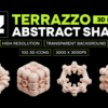 Terrazzo Abstract Shape 3D Icon Pack Terrazzo Abstract Shape 3D Icon Pack