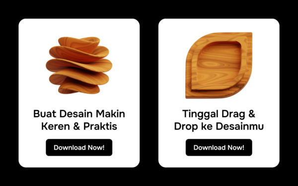 36 Wood Abstract Shape 3D Icon Pack