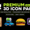 4 Premium 3D Icon Pack Vol. 2