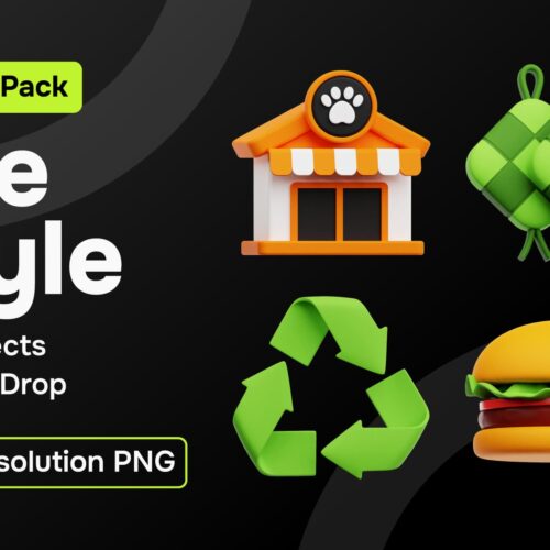 Lifestyle 3D Icon Siap Pakai Lifestyle 3D Icon Siap Pakai