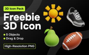 [GRATIS] Freebie 3D Icon Siap Pakai