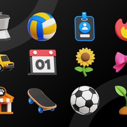 Lifestyle 3D Icon Siap Pakai Lifestyle 3D Icon Siap Pakai