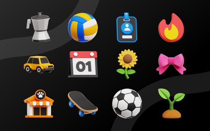 Lifestyle 3D Icon Siap Pakai Lifestyle 3D Icon Siap Pakai