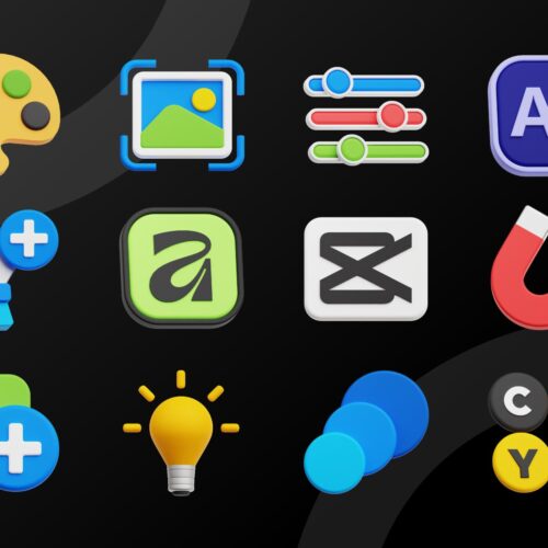 Design Tools 3D Icon Siap Pakai Design Tools 3D Icon Siap Pakai